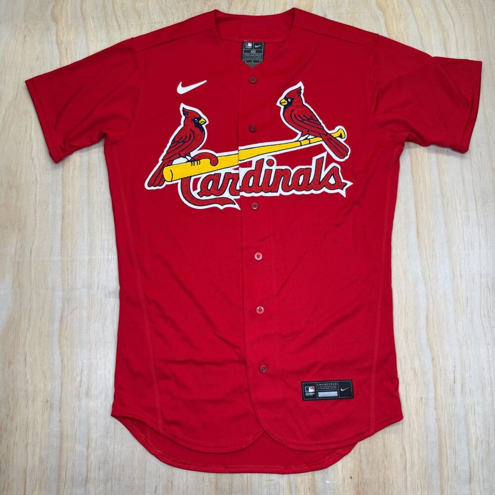 NWOT St Louis Cardinals Nike Elite On Field Authentic Jersey Red Sz 40 MD